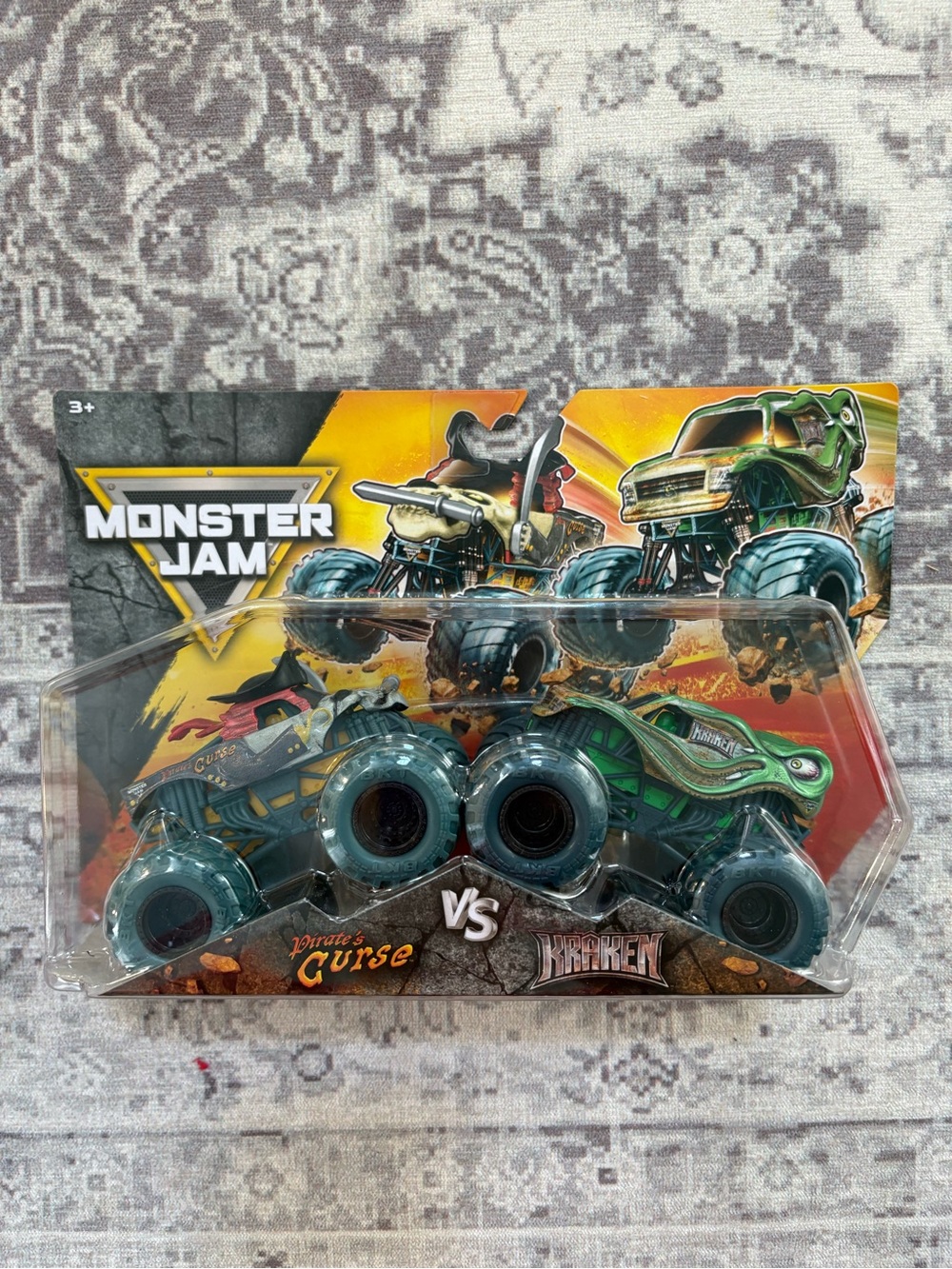 Pirate’s Curse & Kracken Monster Jam Truck 2-Pack – Green & Teal